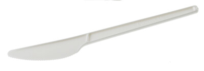 Coltello in CPLA BIANCO L 17 cm (50 pz) Coltello in CPLA BIANCO L 17 cm (50 pz)
