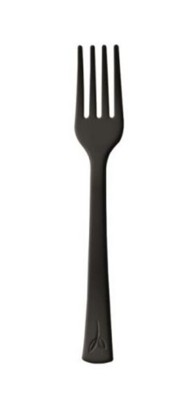Forchettina in CPLA NERO L 10 cm (100 pz) - LINEA FINGERFOOD Forchettina in CPLA NERO L 10 cm (100 pz) - LINEA FINGERFOOD