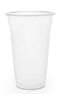 Bicchiere in PLA TRASPARENTE 600 ml TACCA 450/500 ml (50 pz) - coperchio abbinabile VEC96DNH - VEC96FNH - VEC96FCH1K