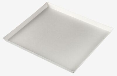 Vassoio rigido in POLPA BIANCA 27,5x18 cm (25 pz)