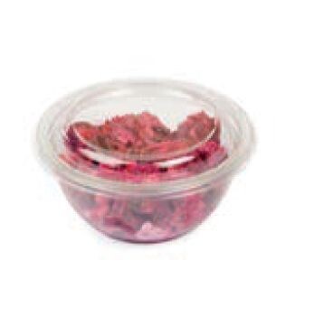 Coppetta rotonda in RPET TRASPARENTE 375 ml (42 pz) - coperchio fuori produzione