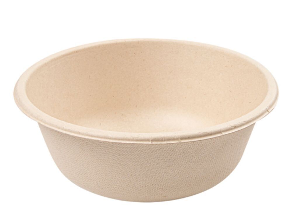 Ciotola in POLPA AVANA 500 ml (50 pz) - coperchio abbinabile GP21178