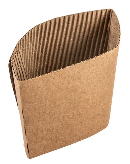 Fascia in CARTONCINO KRAFT per bicchieri cappuccino Ø 9 cm (100 pz)
