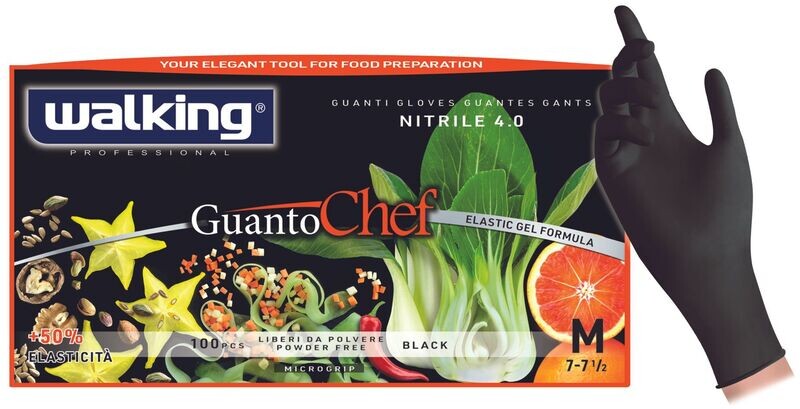 Guanti CHEF in nitrile taglia L (100 pz)