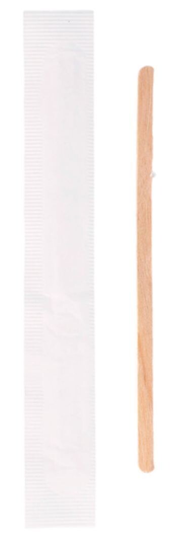 Palettina cappuccino imbustata da 11 cm in LEGNO (500 pz)