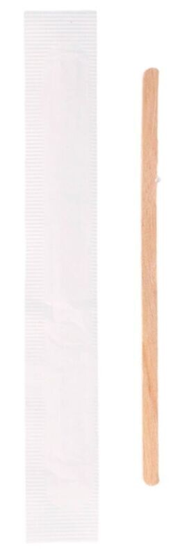 Palettina cappuccino imbustata da 11 cm in LEGNO (500 pz)
