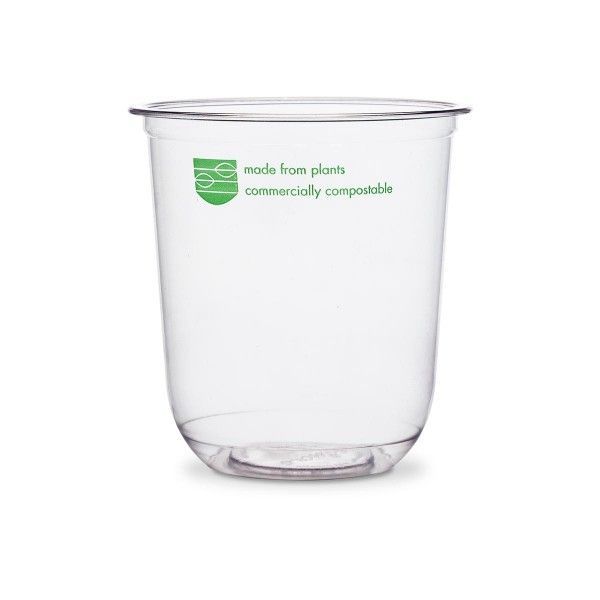 Coppetta in PLA 480 ml (50 pz) - coperchio abbinabile VEC96DNH - VEC96FNH - VEC96FCH1K