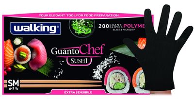 Guanti CHEF-SUSHI monouso taglia S/M (200 pz) Guanti CHEF-SUSHI monouso taglia S/M (200 pz)