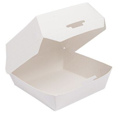 Mini box burger in CARTONCINO BIANCO 5,5x5,5 cm (50 pz) - LINEA FINGERFOOD
