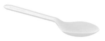 Cucchiaino in CPLA BIANCO L 12,5 cm (50 pz)