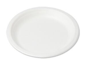 Piatto tondo in POLPA BIANCA Ø 22,5 cm (50 pz)