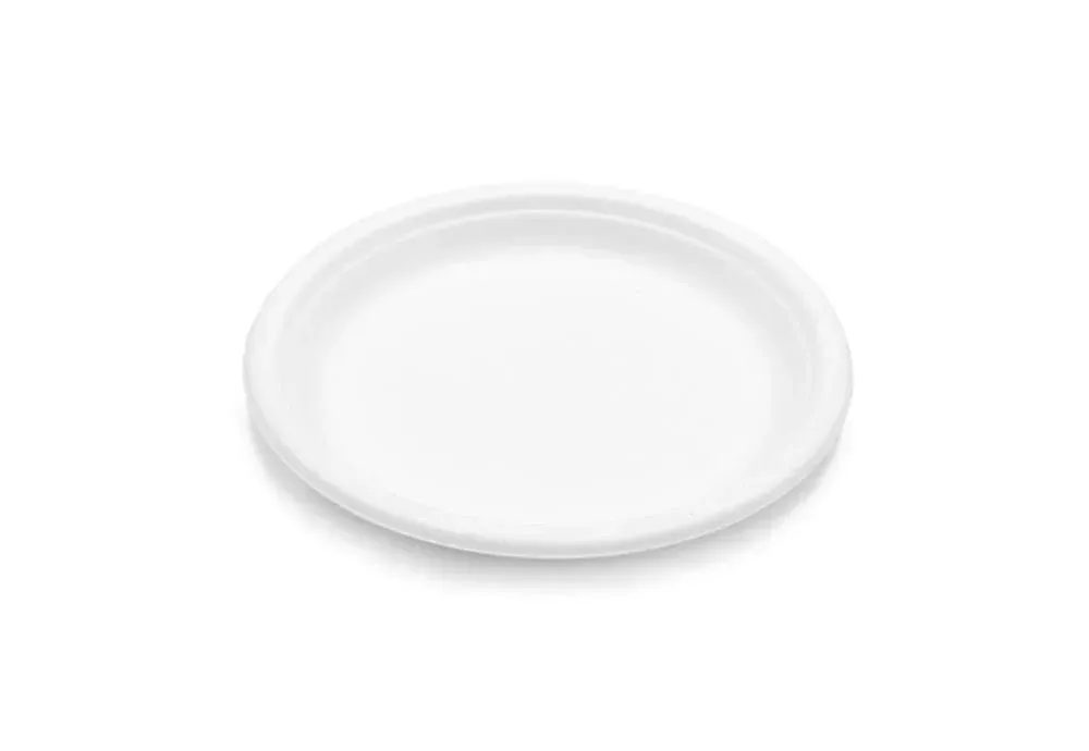 Piatto tondo bordo fino in POLPA BIANCA Ø 17 cm (50 pz)