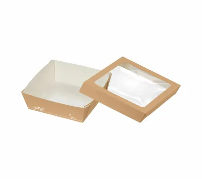 Biobox con coperchio finestrato 12x12x5 cm (25 pz)