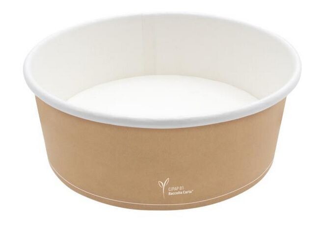 Poke in CARTONCINO/PE AVANA 750 ml (50 pz) - coperchio abbinabile BR580417