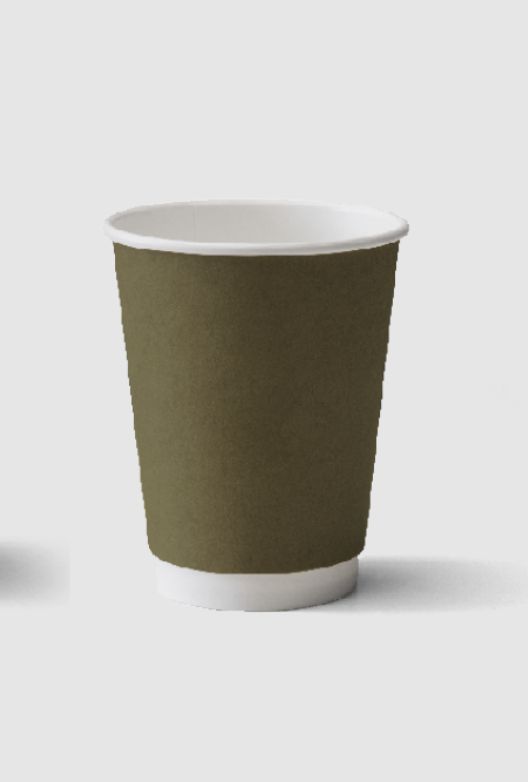 Bicchiere doppia parete VERDE 360 ml (25 pz) - coperchio abbinabile DAJPSB12