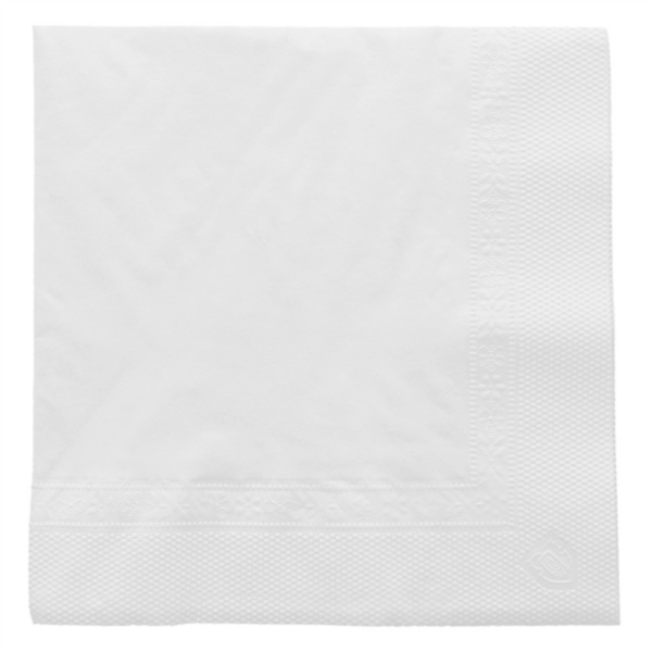 Tovagliolo BIANCO 25x25 in carta 2 VELI (100 pz)