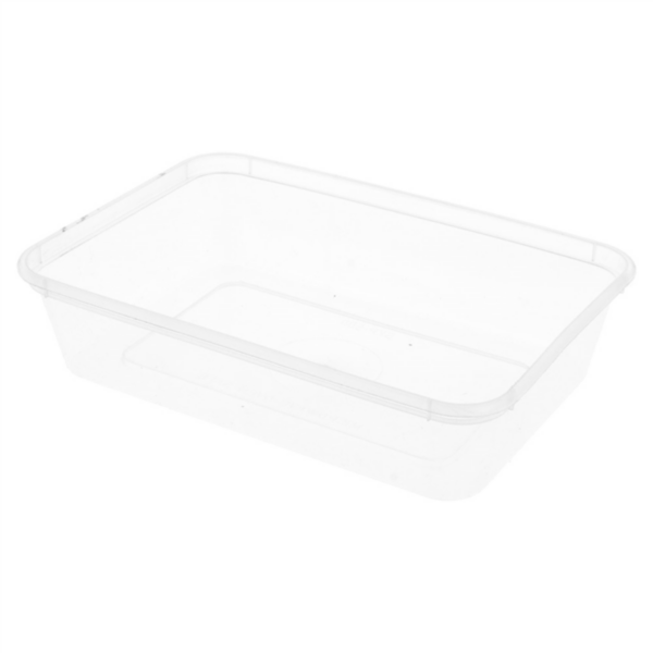 Vaschetta rettangolare in PET TRASPARENTE 17,5x12x3,5 cm (50 pz) - coperchio abbinabile GP12865