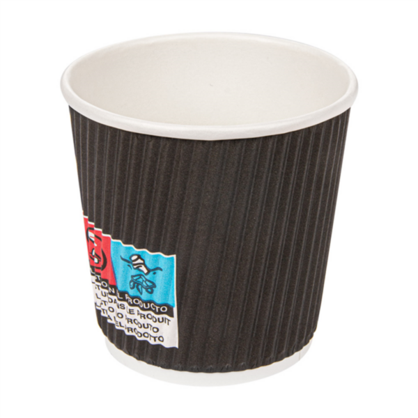 Bicchiere doppia parete NERO 120 ml (40 pz) - coperchio abbinabile FP210LGDW4