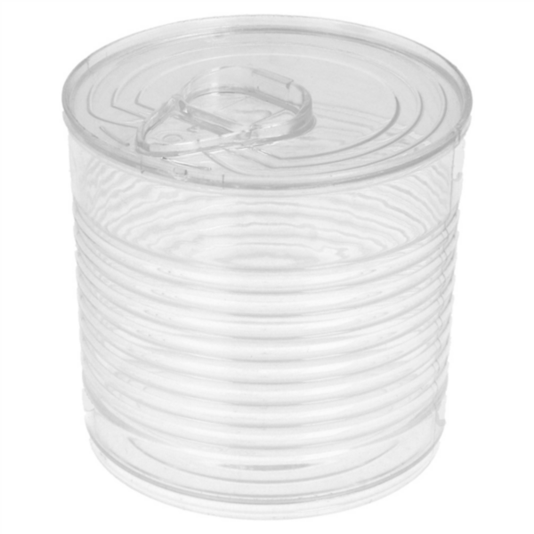 Lattina con coperchio in PS TRASPARENTE 220 ml (50 pz)