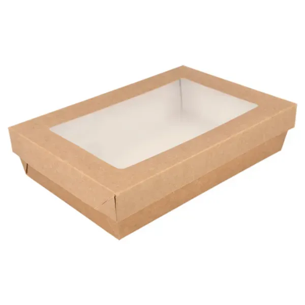 Biobox AVANA con coperchio finestrato 21x14x5 cm (25 pz)