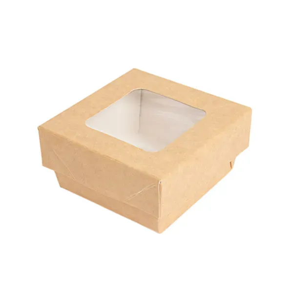 Biobox avana con coperchio finestrato 7x7x4 cm (25 pz)