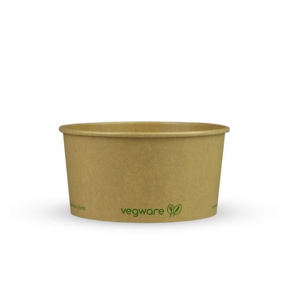 Poke in CARTONCINO/PLA KRAFT 1000 ml (50 pz) - coperchio abbinabile VERLID150 - VERLID150P