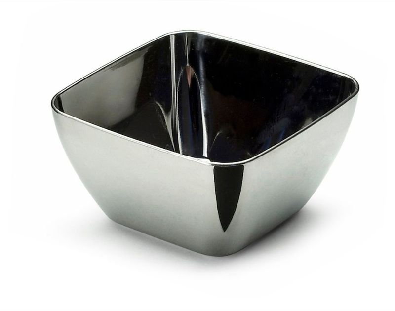 Mini ciotola in PS ARGENTO 5,5x5,5 cm (20 pz) - LINEA FINGERFOOD