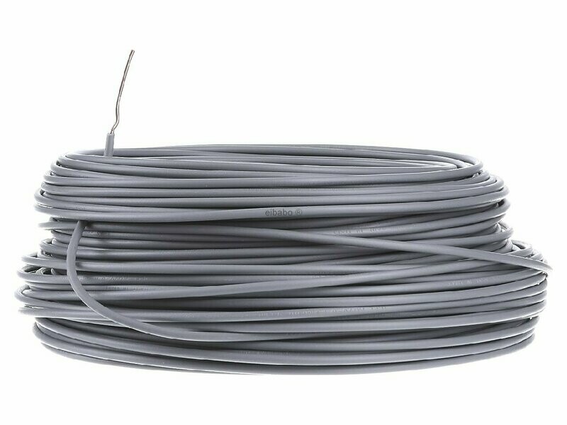 Fio H07V-U 1,5mm Cinza Fio H07V-U 1,5mm Cinza