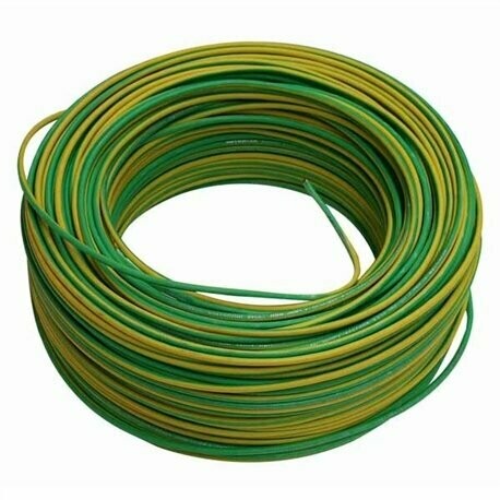 Fio H07V-U 2,5mm Verde/Amarelo Fio H07V-U 2,5mm Verde/Amarelo