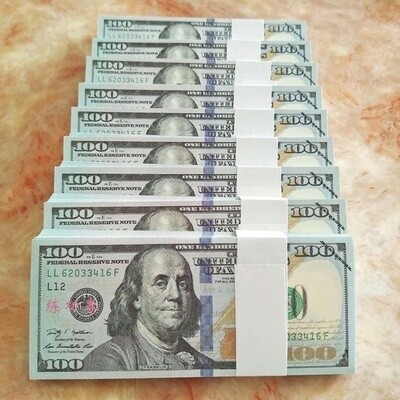 $100 Bank Notes x 100