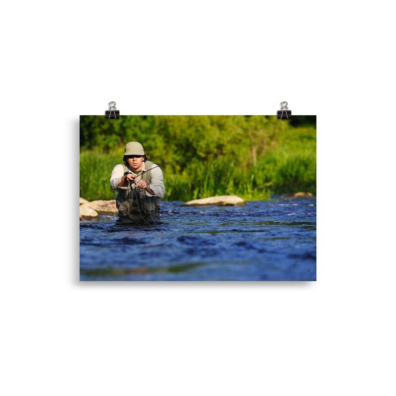 Trout Fishing Poster