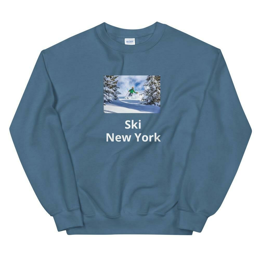 Ski New York Blue Sweatshirt