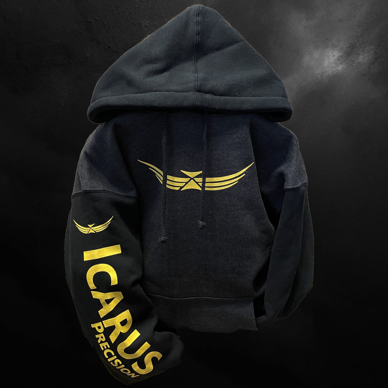 Icarus Wings Logo Hoodie Sweatshirt w/Sleeve Graphic