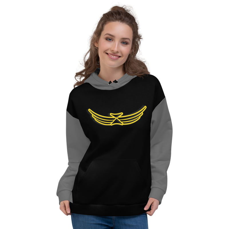 Woman&#39;s 3D Icarus Wings Hoodie - Yellow