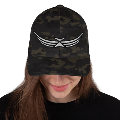 Women&#39;s White Icarus Wings Structured Twill Cap