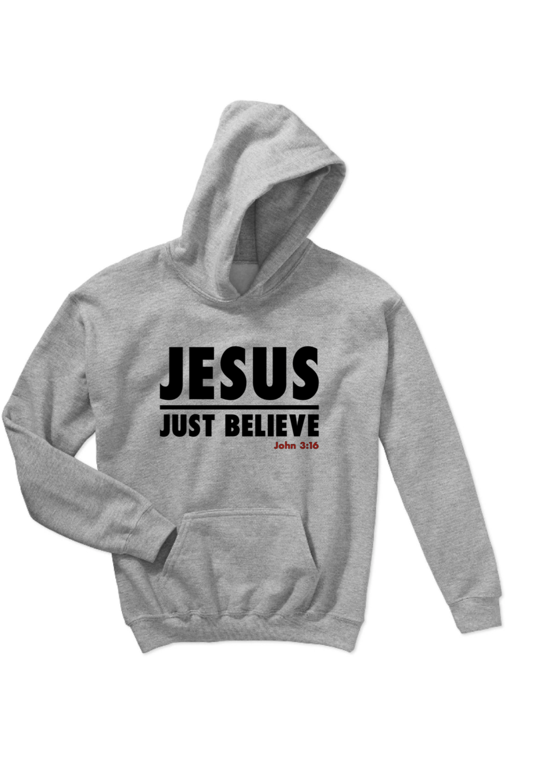 JUST BELIEVE HOODED SWEATSHIRT