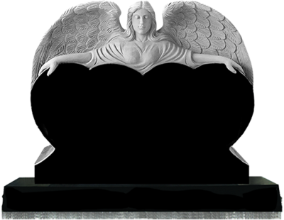 Center angel double heart 48&quot;