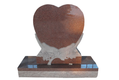 Heart carved hands single upright 26&quot;