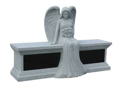 Cremation 6 interment  seated angel
