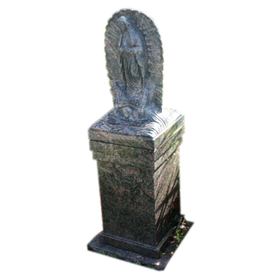 Our Lady of Guadeloupe  pedestal with 4 cremation niche
