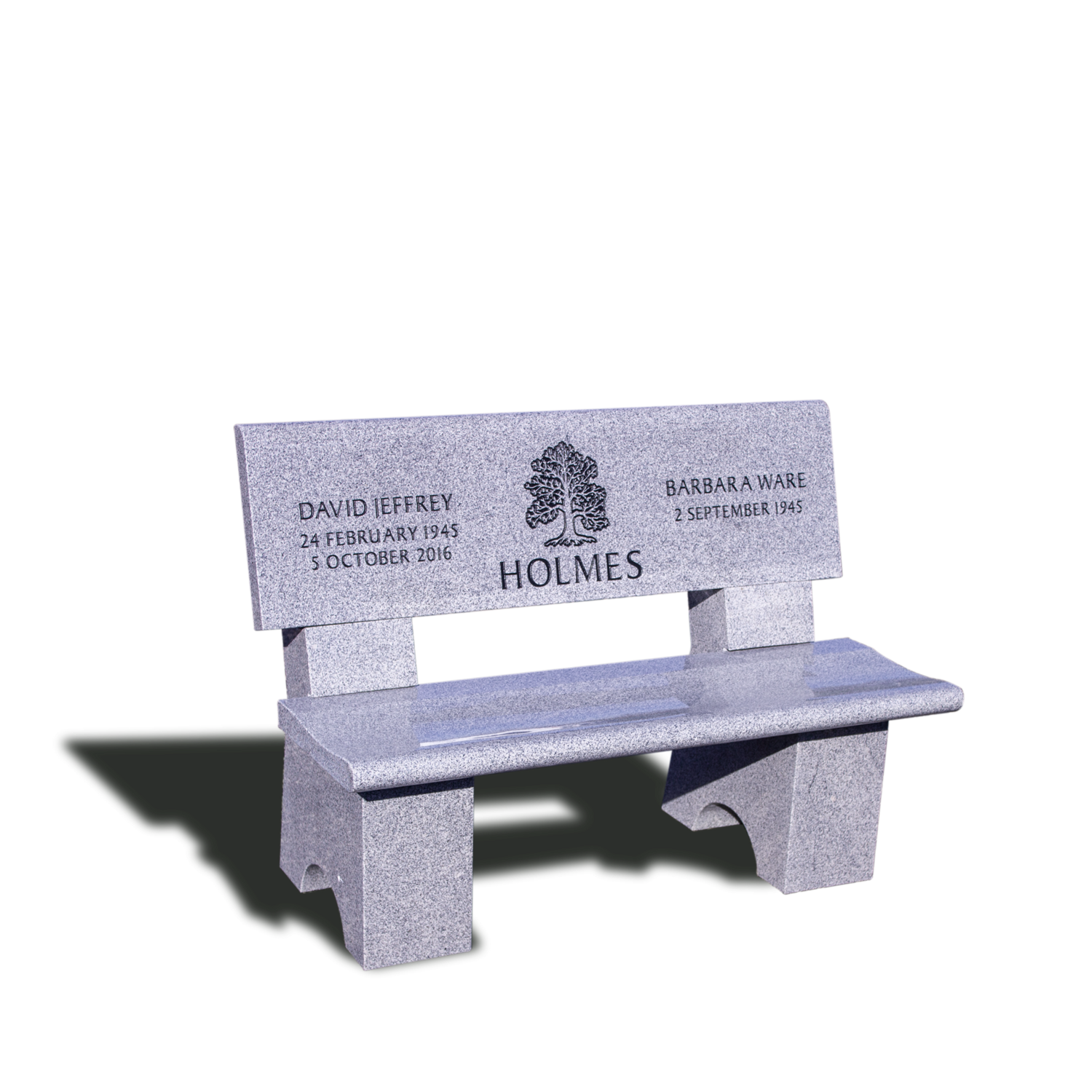 Bench Park Style with cremation niches (2)