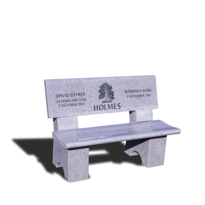 Bench Park Style with cremation niches (2)