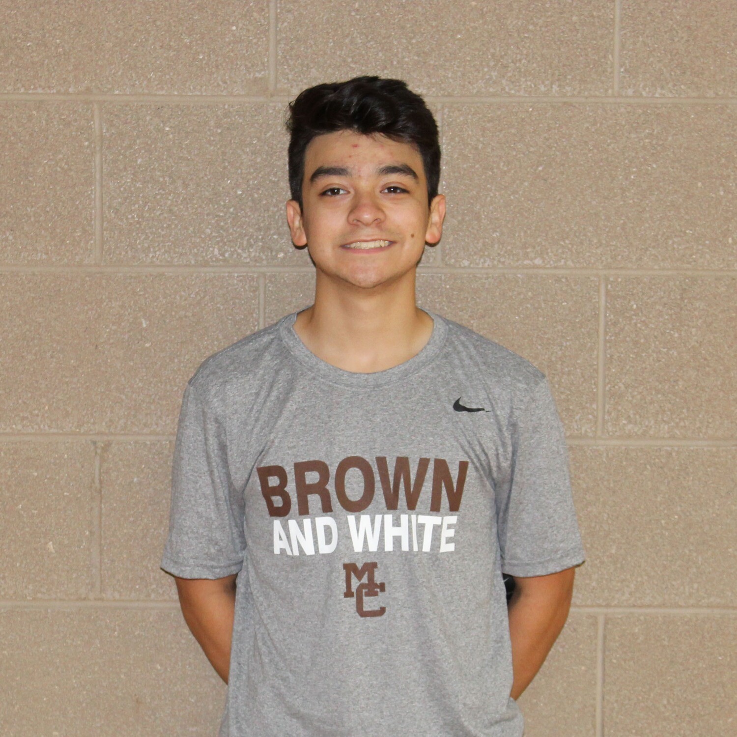 Gray Nike Dri-Fit Brown White