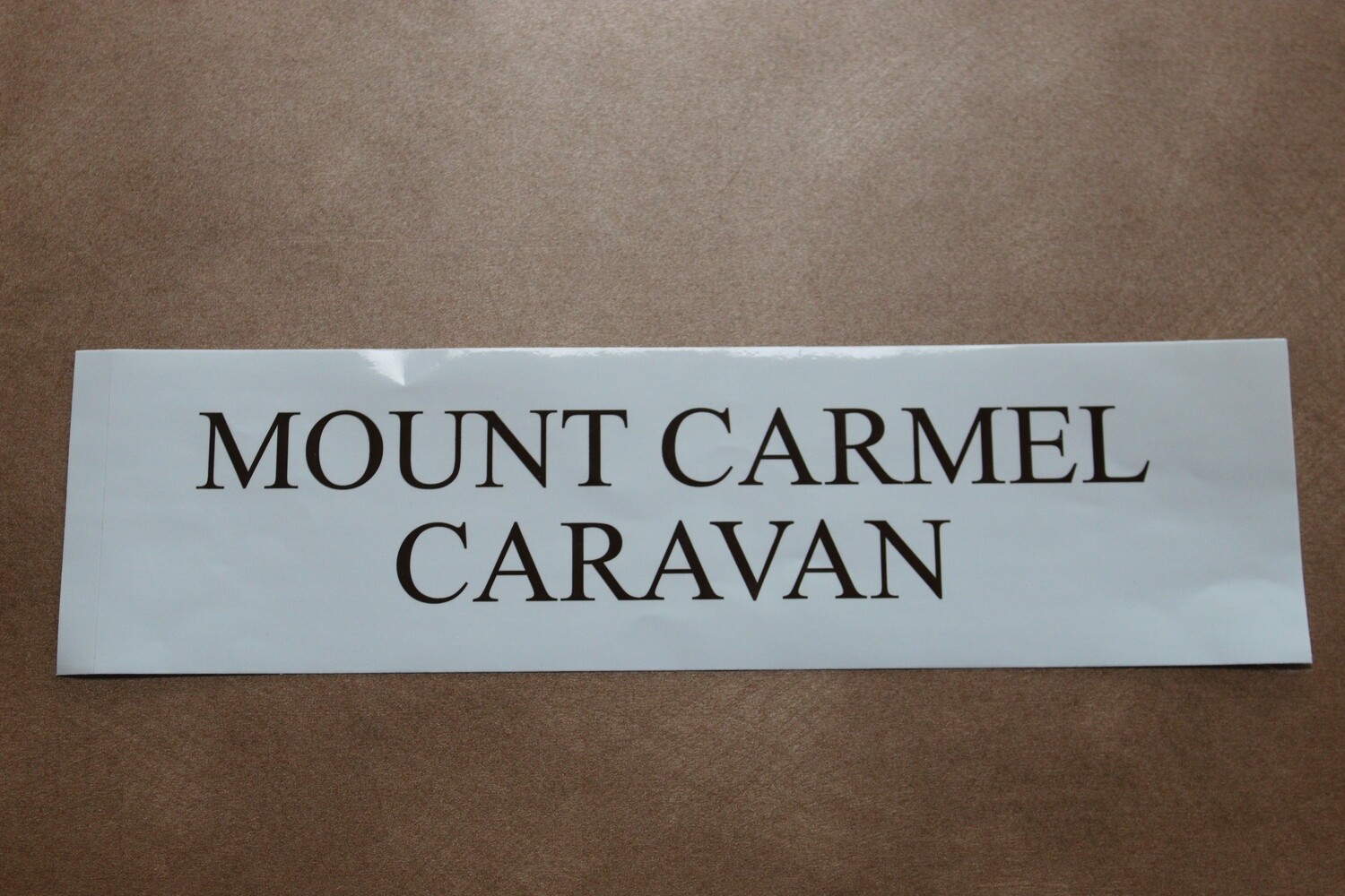 Bumper sticker - White MC Caravan