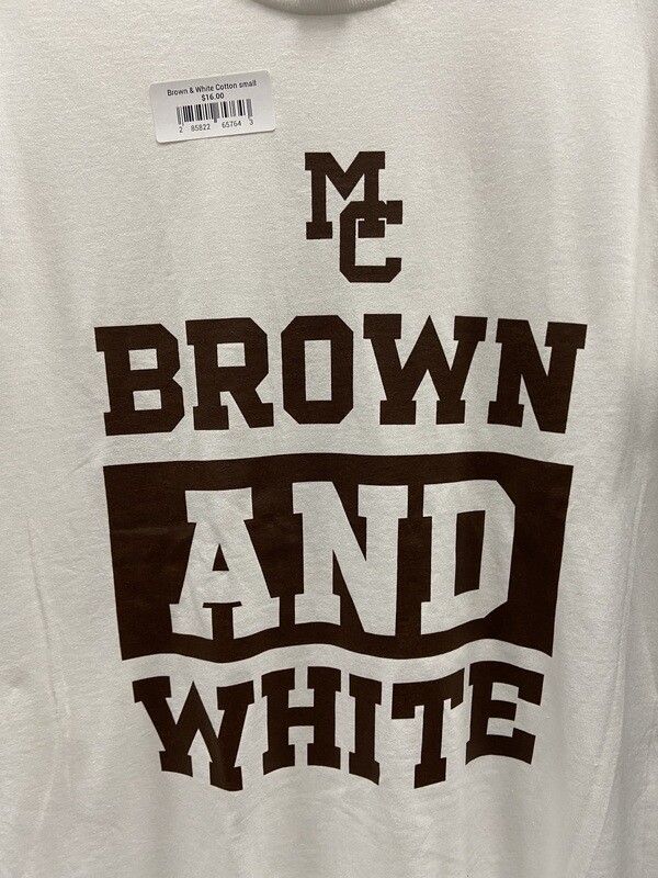 Brown &amp; White Cotton