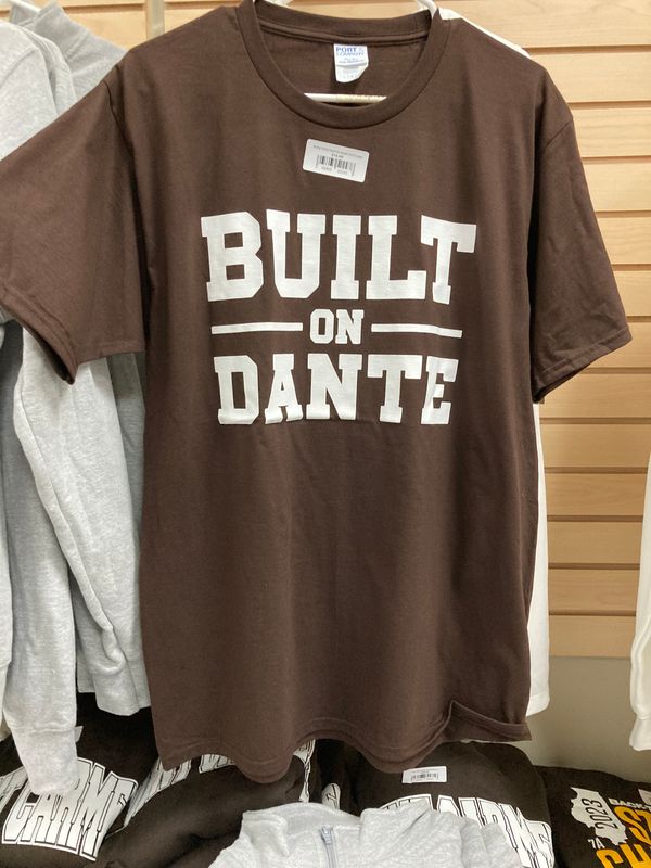 Brown Cotton Built On Dante Tshirt