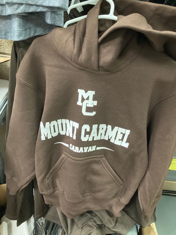 Youth Brown Hooded Sweartshirt