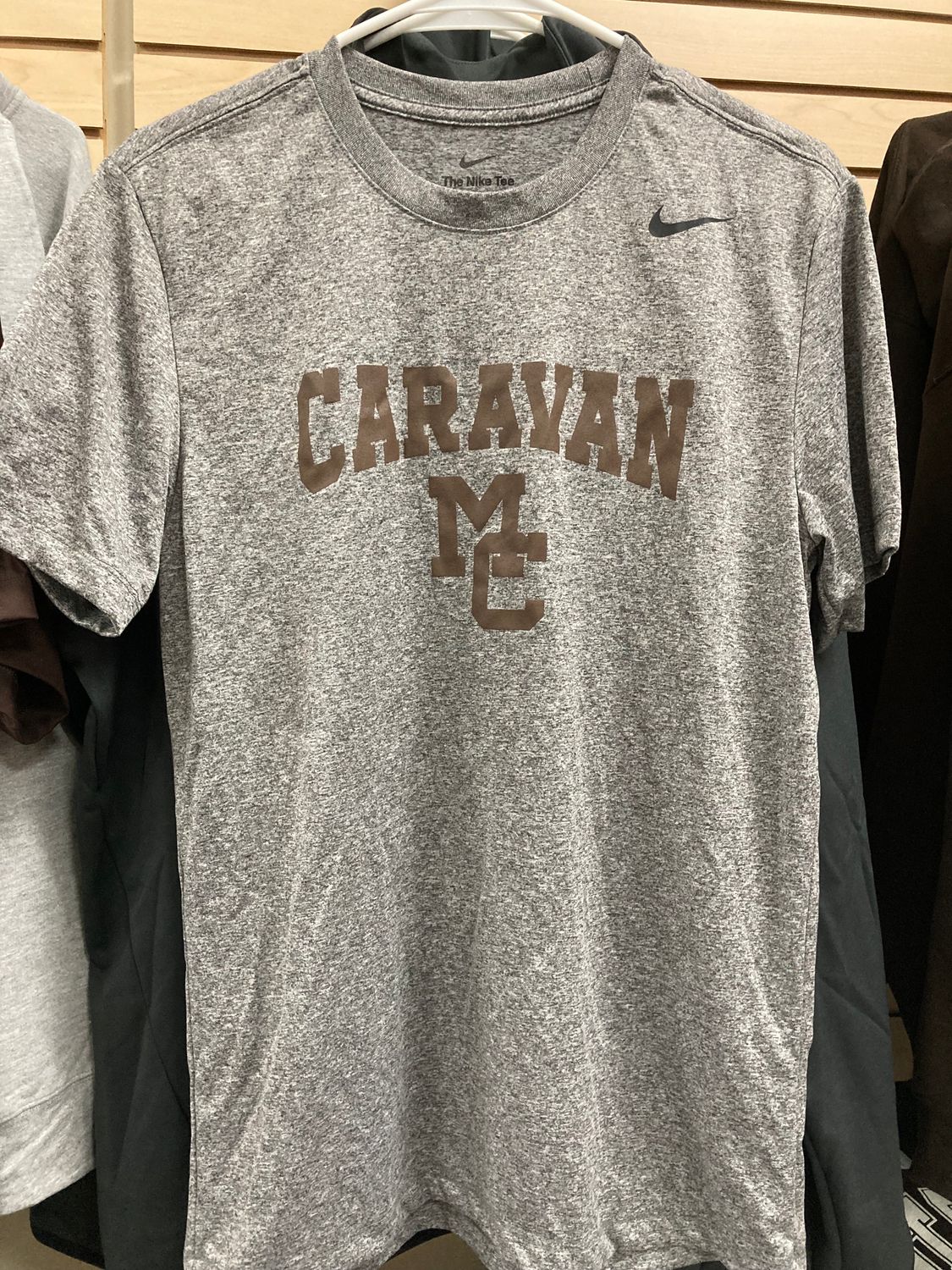 Gray Nike SS T Caravan