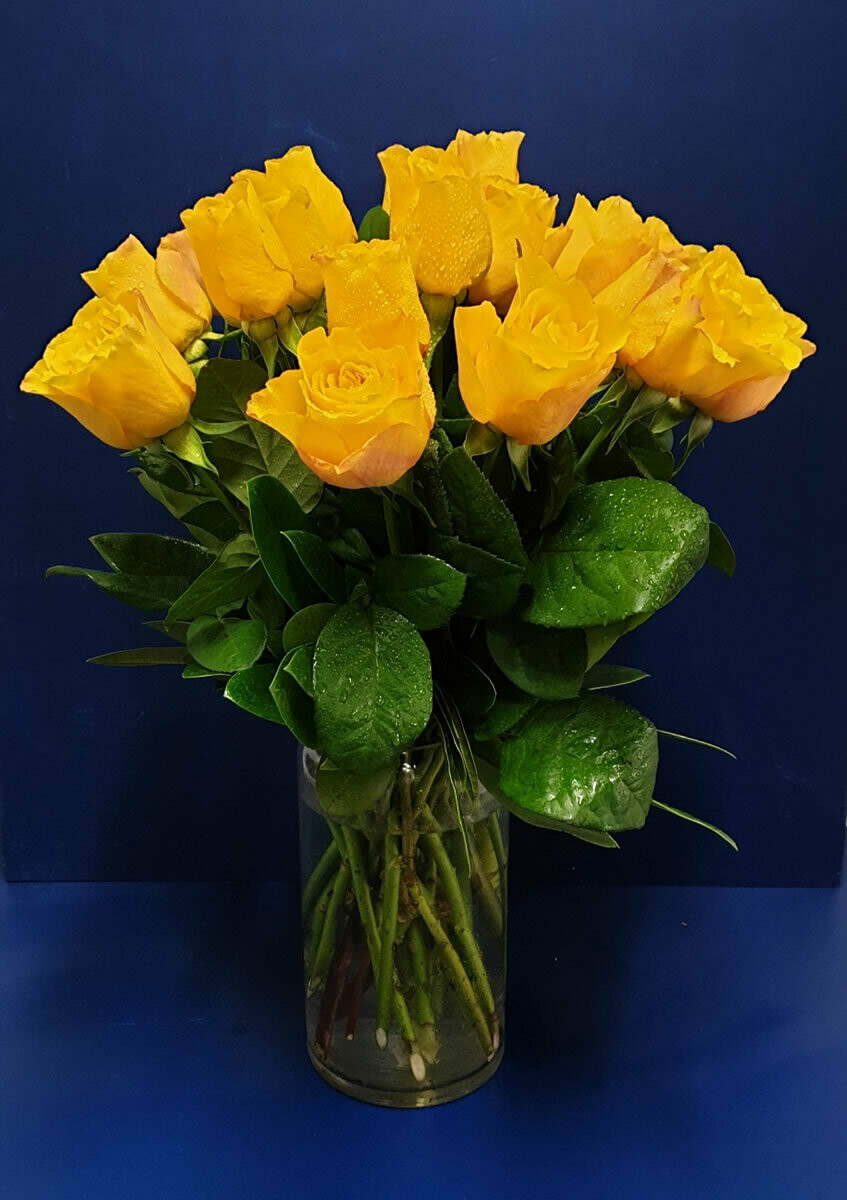 Romantic Roses in a Vase