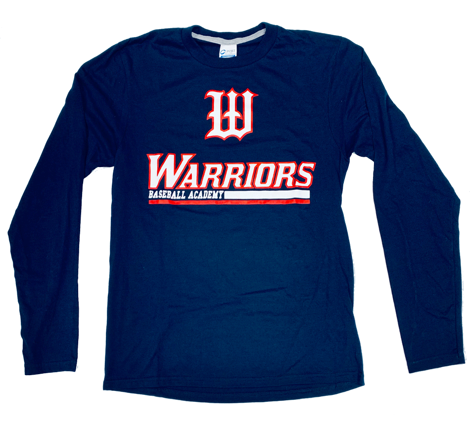 Navy &quot;Double Logo&quot; Long Sleeve Tee [LIMITED SUPPLY]